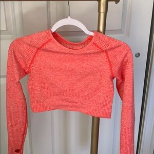 Hot pink seamless long sleeve
